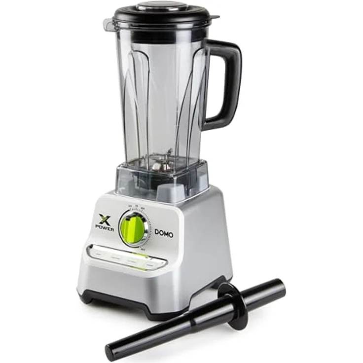 DOMO DO747BL Xpower Standmixer, 1500 W, 2 L Tritan-Behälter, Weiß, 4 Programme, leises Mixen – Bild 2