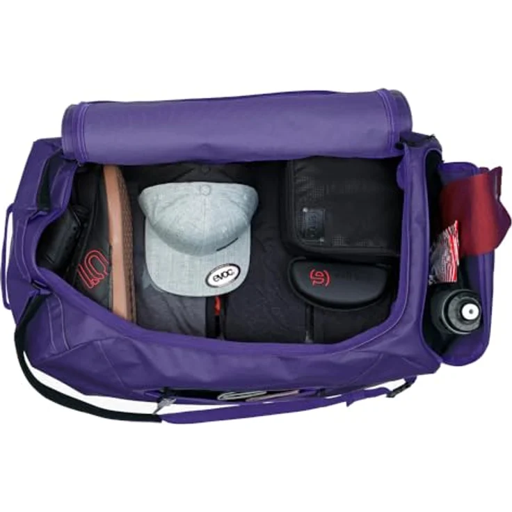 Evoc Weekender Reisetasche, 70 cm, 100% Polyester, lila-schwarz – Bild 6