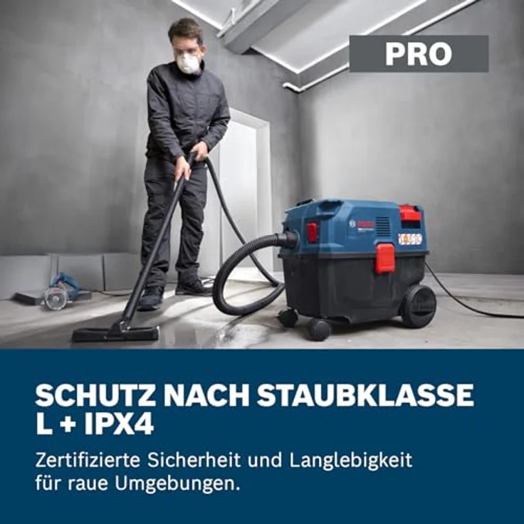 Bosch Professional GAS12-25LS, Nass-/Trockensauger 1200W mit SFC-System und IPX4-Schutz – Bild 5