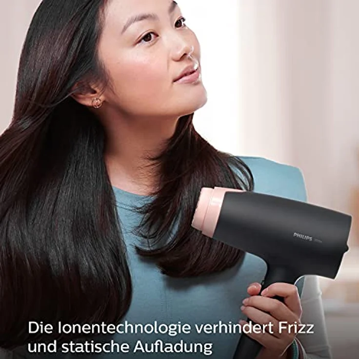PHILIPS BHD350 Haartrockner Schwarz-Rosa (2100 Watt) – Bild 5