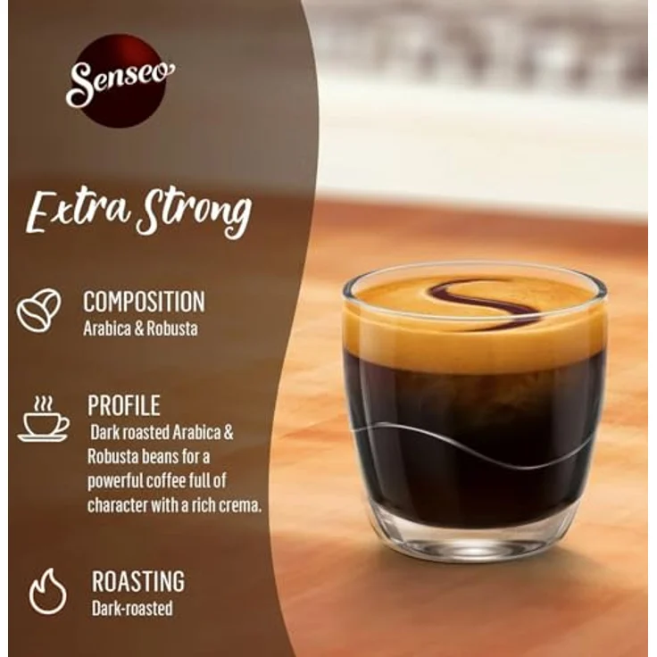 Senseo Kaffeepads Extra Strong / Extra Kräftig, Intensiver und Vollmundiger Geschmack, Kaffee für Kaffepadmaschinen, 480 Pads – Bild 6