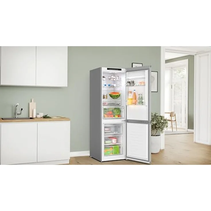 Bosch KGN362LBF Serie 4 Kühl-Gefrier-Kombination Edelstahl-Optik NoFrost VitaFresh XXL Flaschenablage – Bild 5