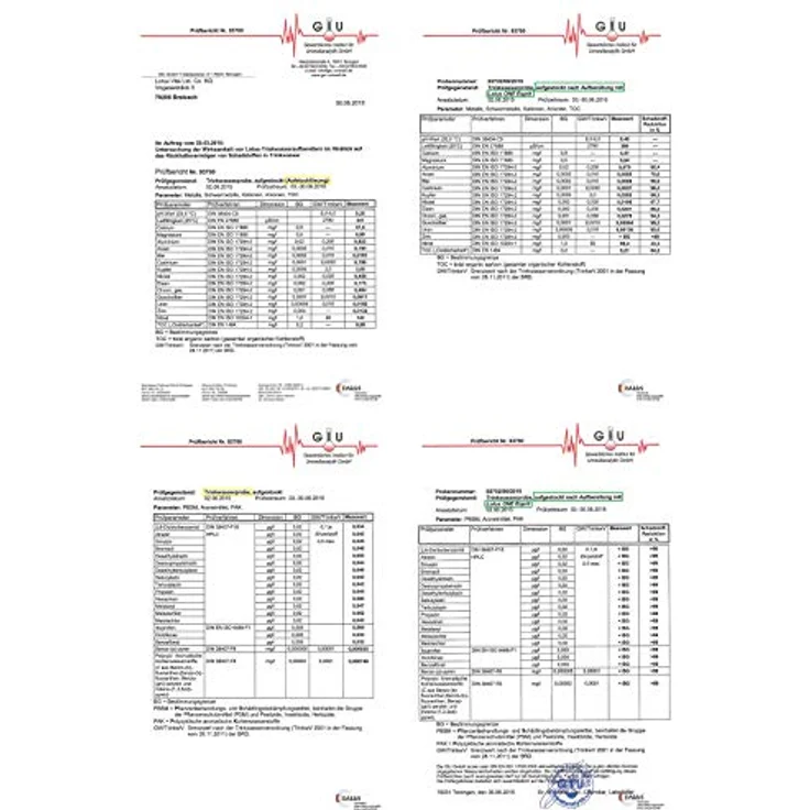 Lotus Vita LOTUS div. Farben - Wasser Filterkanne mit Kartusche, Reduziert Kalk Chlor Blei aus Leitungswasser durch Aktivkohle Ionentauscher, BPA-frei (Weiß Matt inkl. elektronischem Timer) - Preisvergleich – Bild 3