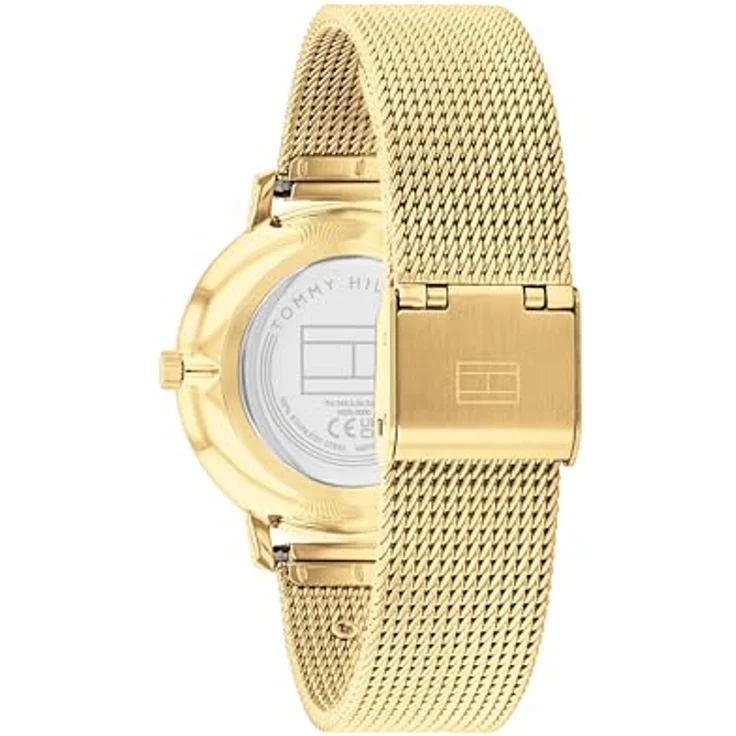 Tommy Hilfiger Tea Uhr Gold und Schwarz, 35 mm, Quarzuhrwerk, für Damen – Bild 4