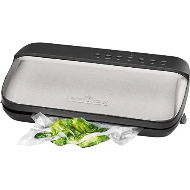 Profi Cook ProfiCook PC-VK 1134 Vakuumierer, Lebensmittel 8x länger frisch, 24 Liter-Min, Elektronische Vakuumregulierung (4 Stufen), Edelstahlgehäuse, Edelstahl – Bild 2
