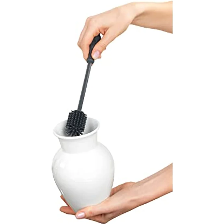 Wenko 54750100 Silikon Spülbürste, Reinigungsbürste, Silikon, 3.5 x 25 x 3.5 cm, schwarz – Bild 2