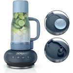 Ninja BlendBoss DB351EUCY, Standmixer mit 1100-Watt-Motor, tragbarem 600 ml Reisebecher, 3 voreingestellten Auto-Modi, Farbe Cyberspace