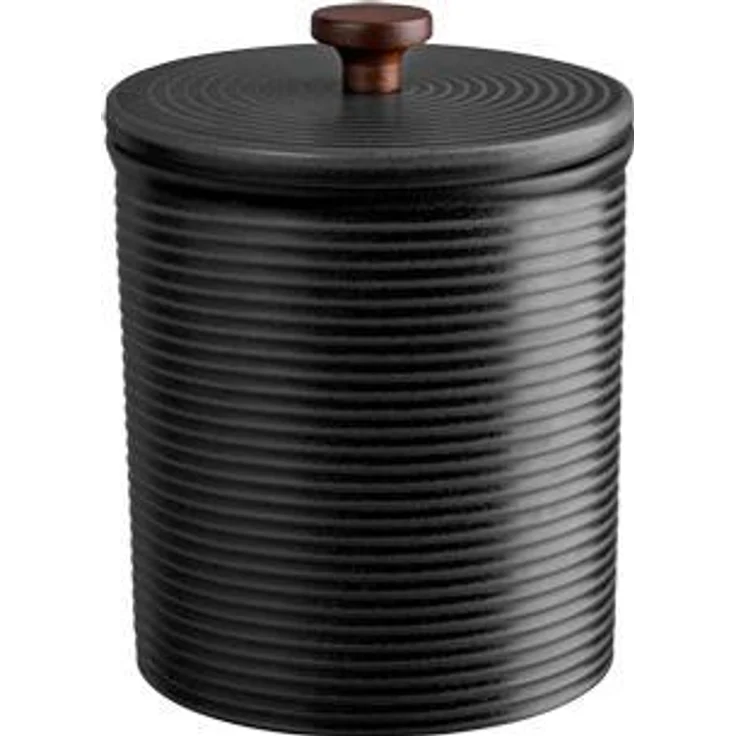 ASA Vorratsdose Kitchen`art Coppa Kuro, runde Keramikdose in Schwarz, D. 13,5 cm, H. 17 cm
