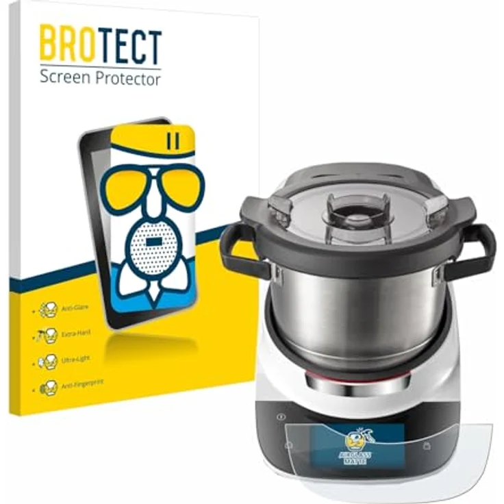 BROTECT Schutzglas für Bosch Cookit, extraharte entspiegelnde Glasfolie mit 9H Kratzschutz, Anti-Fingerprint und blasenfreier Anbringung – Bild 1