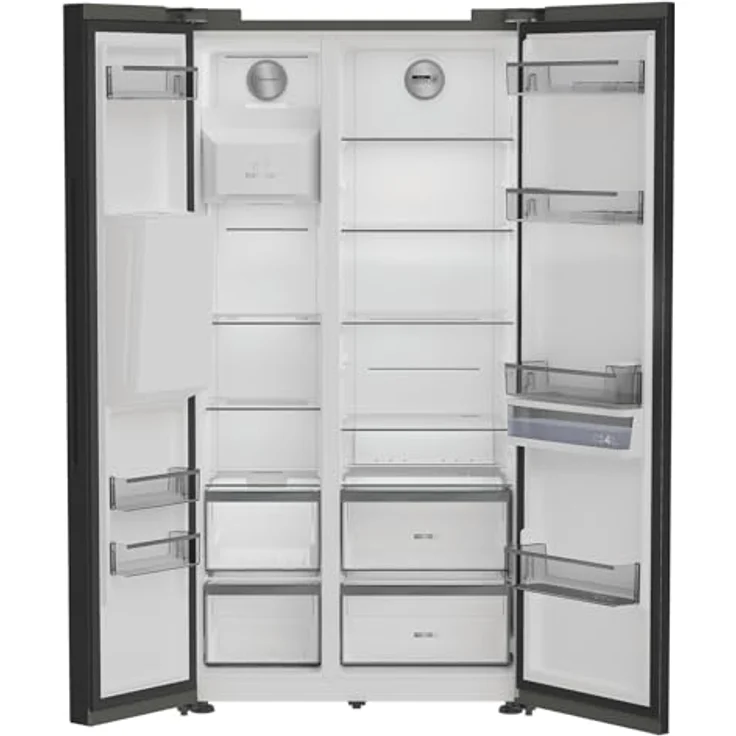 Bauknecht SBS IW E90 Black, Kühl-Gefrier-Kombination mit 375 l Kühlvolumen, No Frost-Funktion, Eiswürfelbereiter und Wasserspender – Bild 6