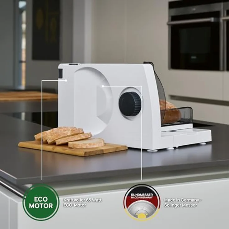 ritter Allesschneider markant 7, 65 W, klappbar, inklusive Messerabdeckung, Sicherheits-2-Finger-Einschaltsystem – Bild 4