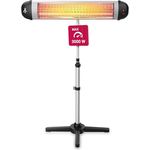 SUNTEC Infrarot-Heizstrahler mit Fernbedienung | Heat Carbon Wärmestrahler für Terrasse | Outdoor Terrassenheizer für Balkon, Garten Infrarotstrahler Strahlwasser-Schutz (Heat Ray 3000 Carbon)