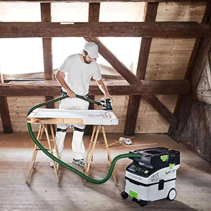 Festool Akku-Absaugmobil CLEANTEC CTLC MINI I-Basic, kompakter Nass- und Trockensauger mit 36 V Turbine, Bluetooth® Autostart und 3-stufiger Saugleistungsregulierung – Bild 4