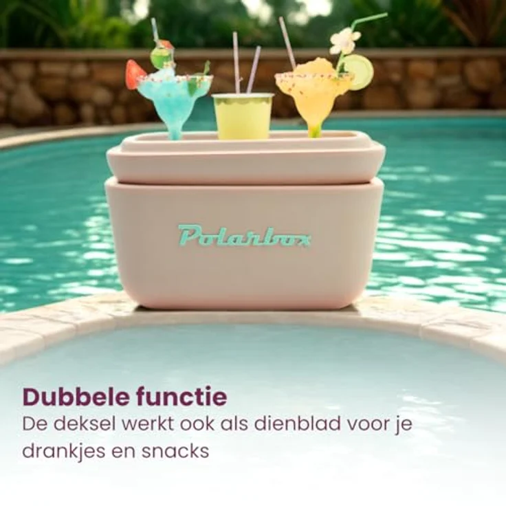 Polarbox Vintage Kühlbox, 12 l, orange-rosa, leicht und langlebig, ideal für Ausflüge und Picknicks – Bild 6
