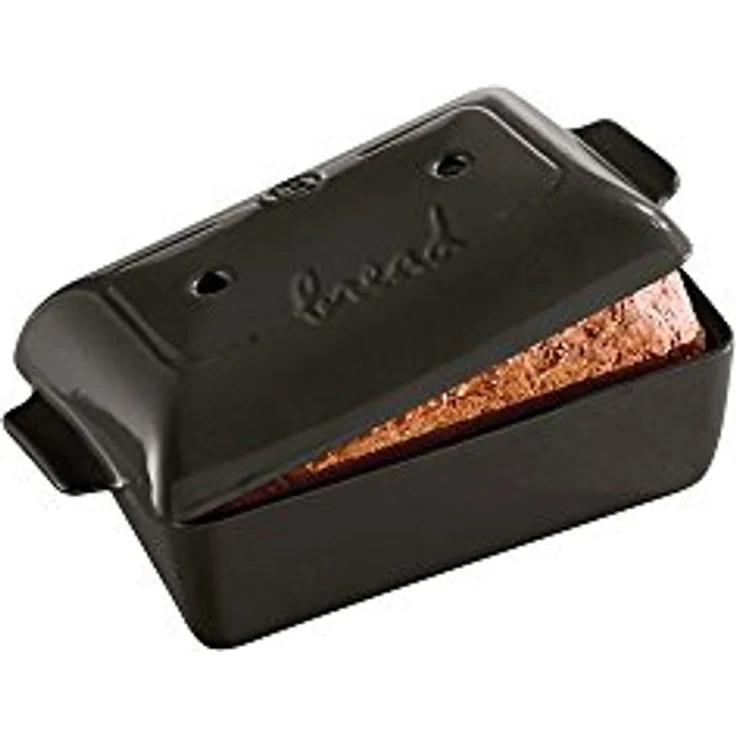 Emile Henry Brotlaib Bäcker, Keramik, Kohle, 25x15x12.5 cm – Bild 2