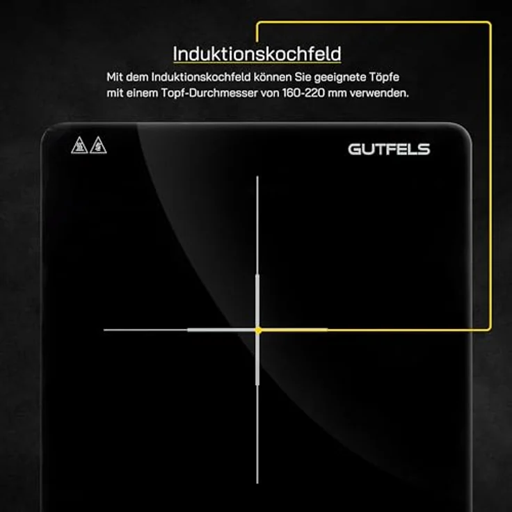 Gutfels Induk 2010 Induktionskochplatte schwarz – Bild 5