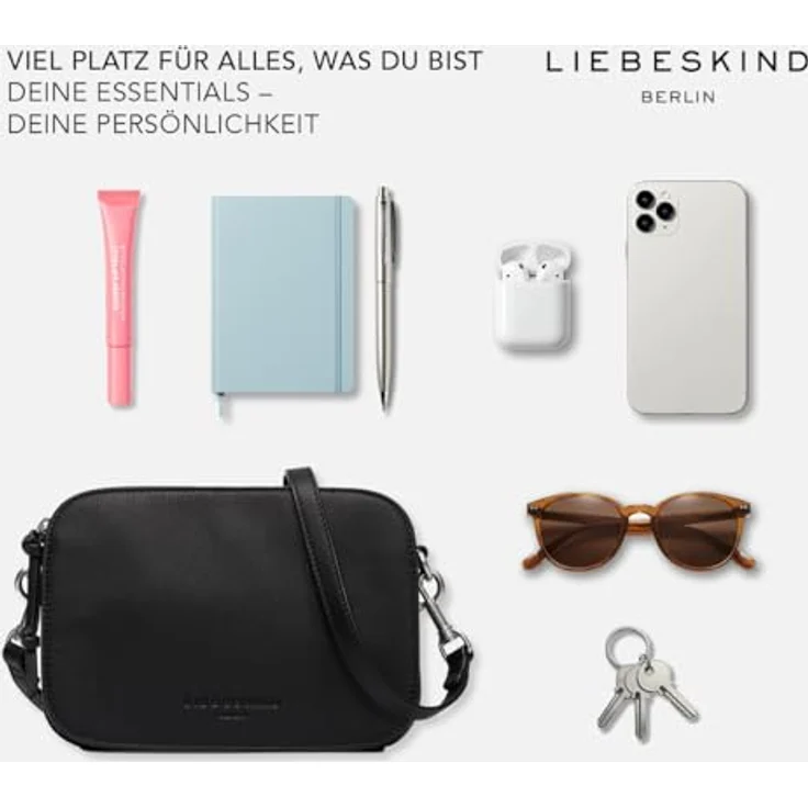 Liebeskind Luka Umhängetasche, 100% Leder, 20 cm x 7 cm x 14 cm, cypress green – Bild 5