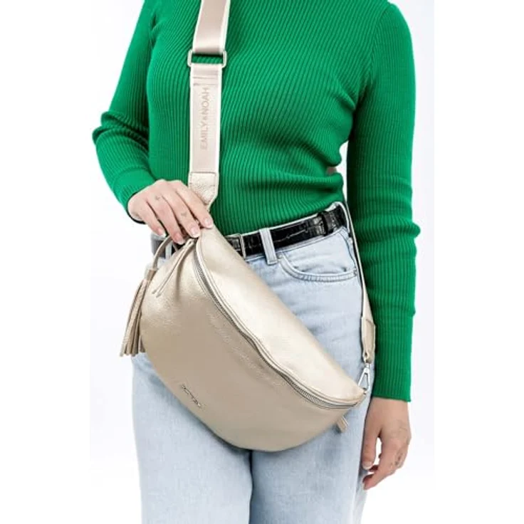 EMILY & NOAH Umhängetasche E&N Belli, für Damen, Feinsynthetik, Echtleder-Optik, vegane Inhaltsstoffe, Uni-Design – Bild 4