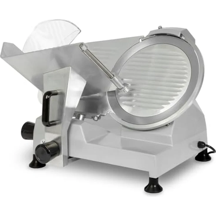 VERTES Aufschnittmaschine FD2-MS-300, Elektrisch mit 300W, 300mm Schneideklinge, Schnittstärke 0 bis 25mm, Aluminium Gehäuse – Bild 1