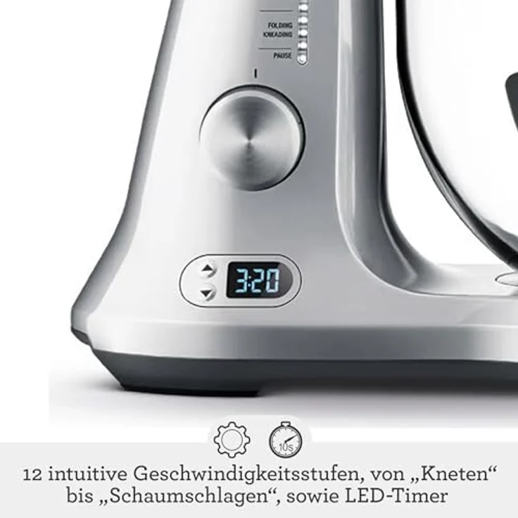 SAGE SEM825 the Bakery Boss Küchenmaschine mit 12 Geschwindigkeitsstufen, 1200 Watt – Bild 6