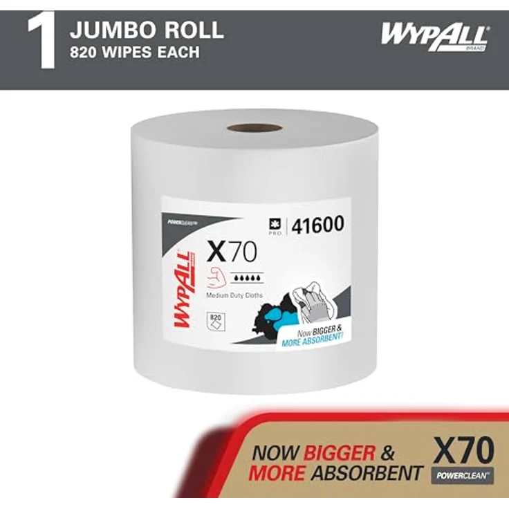 KIMBERLY-CLARK Reinigungstuch WypAll X70 8348 L340xB315ca. mm weiß 1-lagig – Bild 3