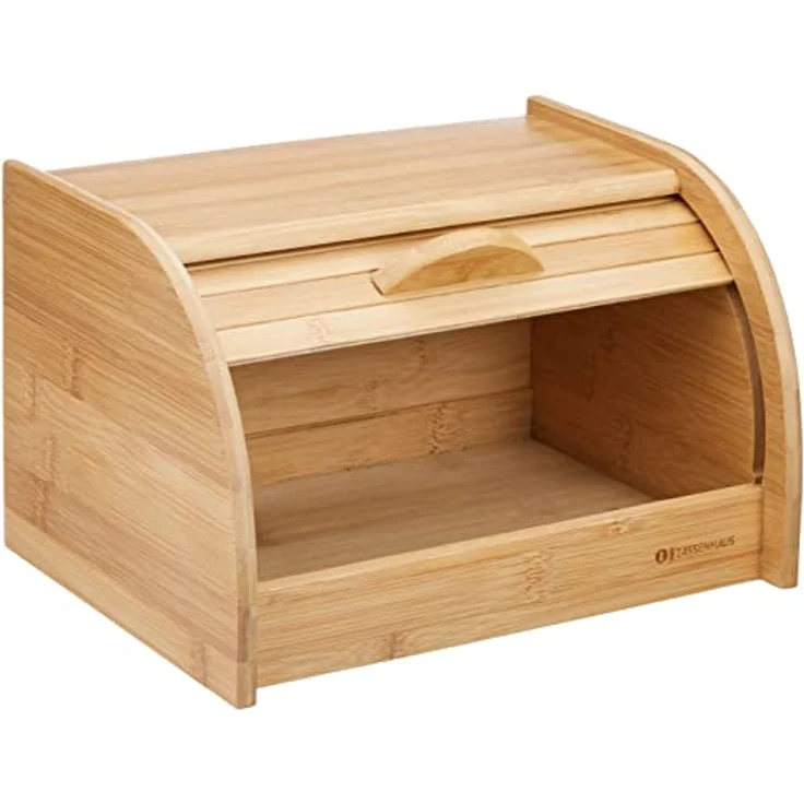 Zassenhaus Brotkasten Bambus 27 x 20 x 17 cm, Braun – Bild 2