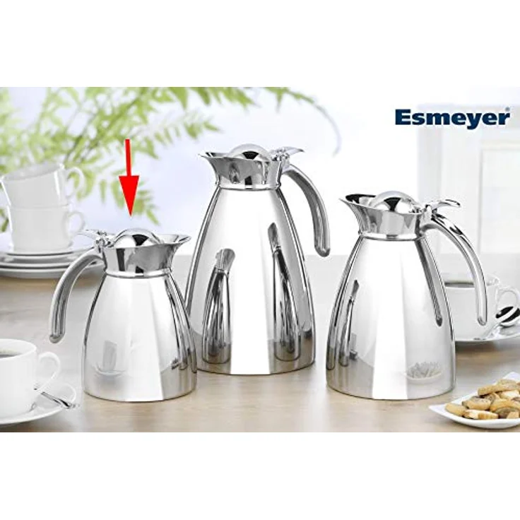 Esmeyer 305-076 Isolierkanne EMPIRE 18/10, doppelwandig, Inhalt: 0,6 L, spülmaschinenfest – Bild 2
