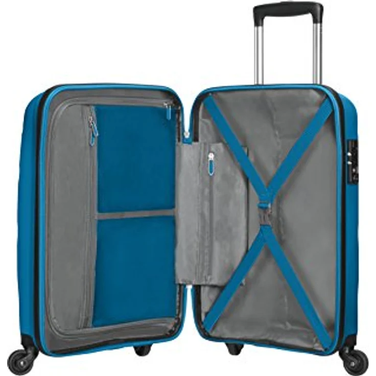 American Tourister Bon Air - Spinner S, Handgepäck, 55 cm, 31.5 L, Blau (Seaport Blue) – Bild 3