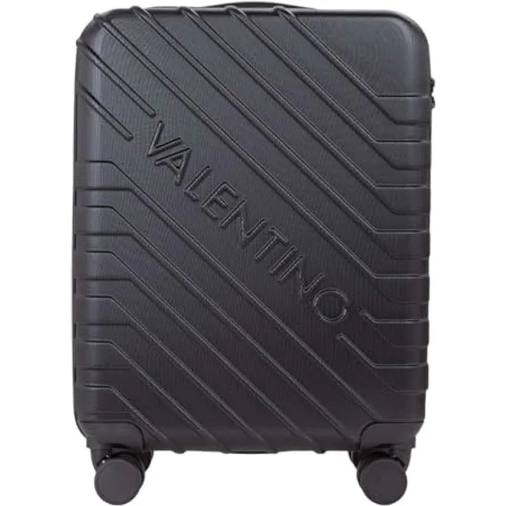 Valentino Starlight Kabinentrolley 54 cm, 4 Rollen, schwarz, 100% ABS, Maße 38 cm x 20 cm x 54 cm