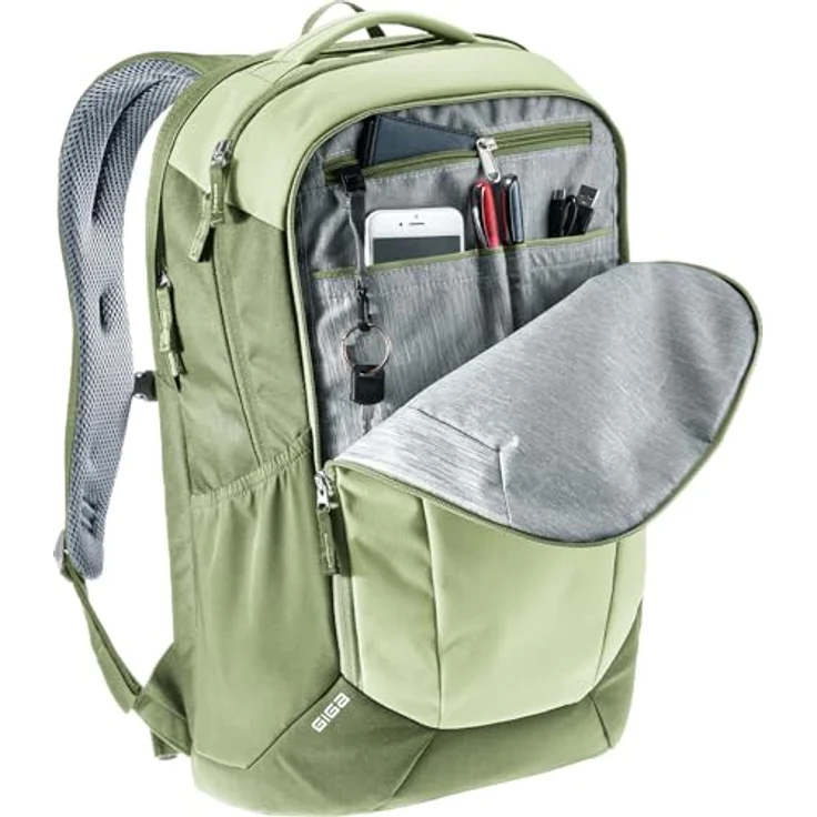 Deuter Giga Freizeit-/Laptoprucksack, gepolstertes Laptop- und Tabletfach, mineral-grove – Bild 5
