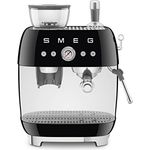 Smeg EGF03BLEU Espressomaschine, Kaffeevollautomat 50s Style, schwarz
