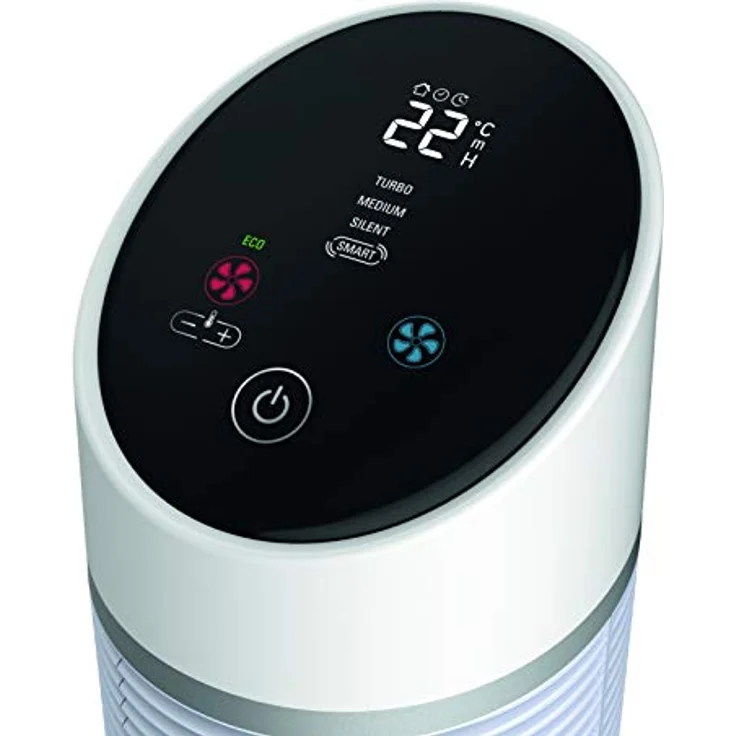Rowenta HQ8120 Silent Comfort 3in1 Turmventilator | Heizlüfter- und Ventilatorfunktion | filtert die Luft | Eco-Heizmodus | Smart-Modus | Fernbedienung | Timer | Auto-Off | Weiß, Heizlüfter – Bild 3