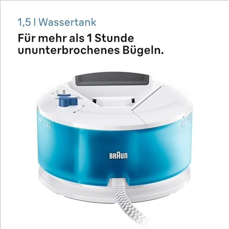 Braun CareStyle Compact IS 2143 Dampfbügelstation, 2400 W, 6 bar, Dampfstoß 400 g/min, 1,5 l Wassertank, FreeGlide 3D Bügelsohle – Bild 6