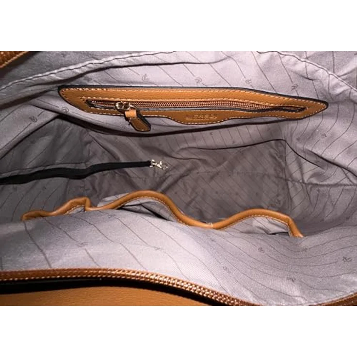 L.Credi Rea Shopper Tasche 33 cm, beige, 100% Polyester, Henkeltasche – Bild 7