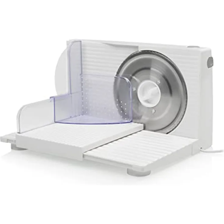 Tristar EM-2098 Allesschneider – 170 mm Edelstahlklinge – 150 W – Einstellbare Scheibenstärke, Silber