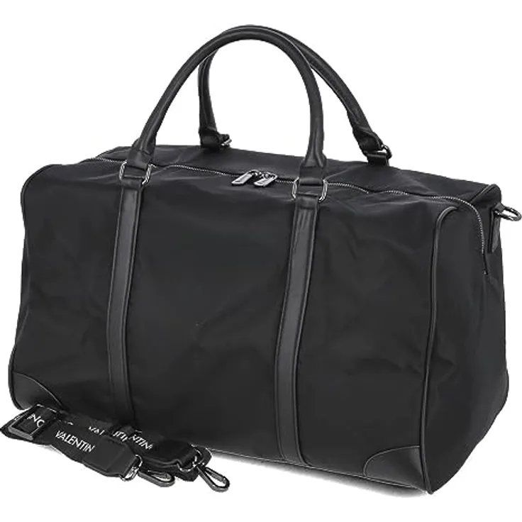 Valentino Kylo Weekender Reisetasche, 49 cm, schwarz, 100% Nylon, 39 L x 22.5 B x 49 H