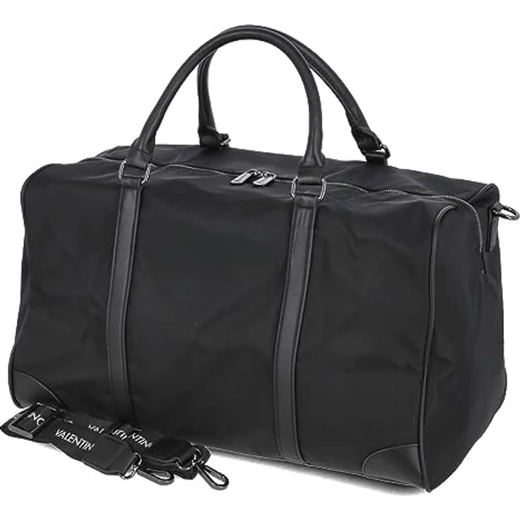 Valentino Kylo Weekender Reisetasche, 49 cm, schwarz, 100% Nylon, 39 L x 22.5 B x 49 H – Bild 1