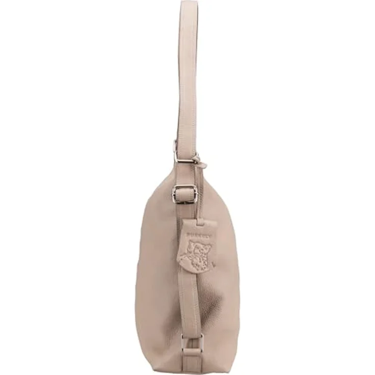 Burkely Soft Skylar Backpack Hobo, Handtasche in Grau, vielseitig tragbar als Rucksack oder Schultertasche, hochwertiges Rindsleder – Bild 5