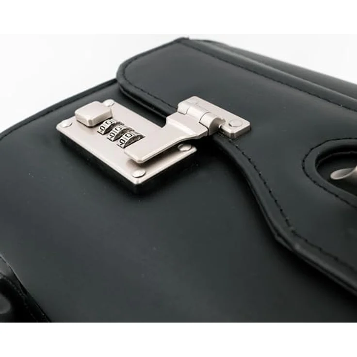 Alassio Pilotenkoffer San Remo, Teleskoptrolleysystem, Laptopfach, Schwarz – Bild 4