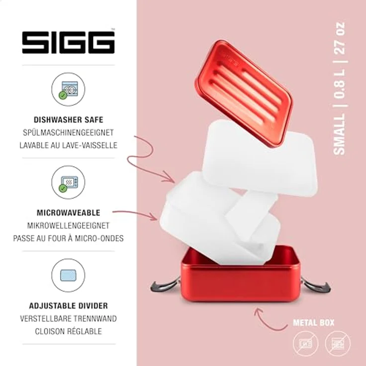 Sigg Unisex ? Erwachsene Plus Boxen, Red, S – Bild 3