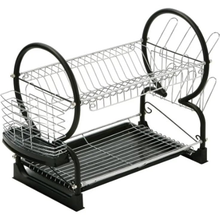 Premier Housewares Besteck Caddy, Chrom, 4 Abschnitt