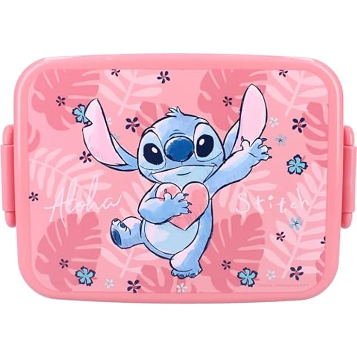 Lilo & Stitch Lunchbox Vielseitige Brotbox, Robuste Konstruktion, ideal für Kinder, Polypropylen, blau – Bild 2