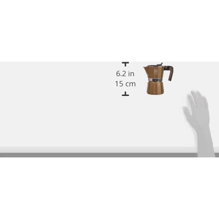 BRA Titanium Kaffeemaschine Aluminium, 3 Tassen – Bild 6