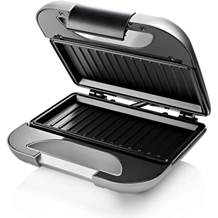 Princess Sandwich Maker DeLuxe in Mattoptik, 22x12cm Bratfläche, 750 Watt, 0,85 M Kabellänge, mit Sicherheitsverschluss, 127003 – Bild 2