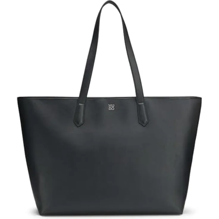 HUGO Shopper Chris 2.0 Tote, große Damen Henkeltasche aus Polyester und Lederimitat, mit Reißverschluss, 50x31,5x17,5 cm