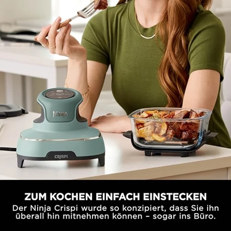 NINJA Fritteuse Crispi FN101EUSG, Heißluftfritteuse mit 3,8 l Fassungsvermögen und LCD-Display, 4 einstellbaren Programmen, Timer-Funktion – Bild 13