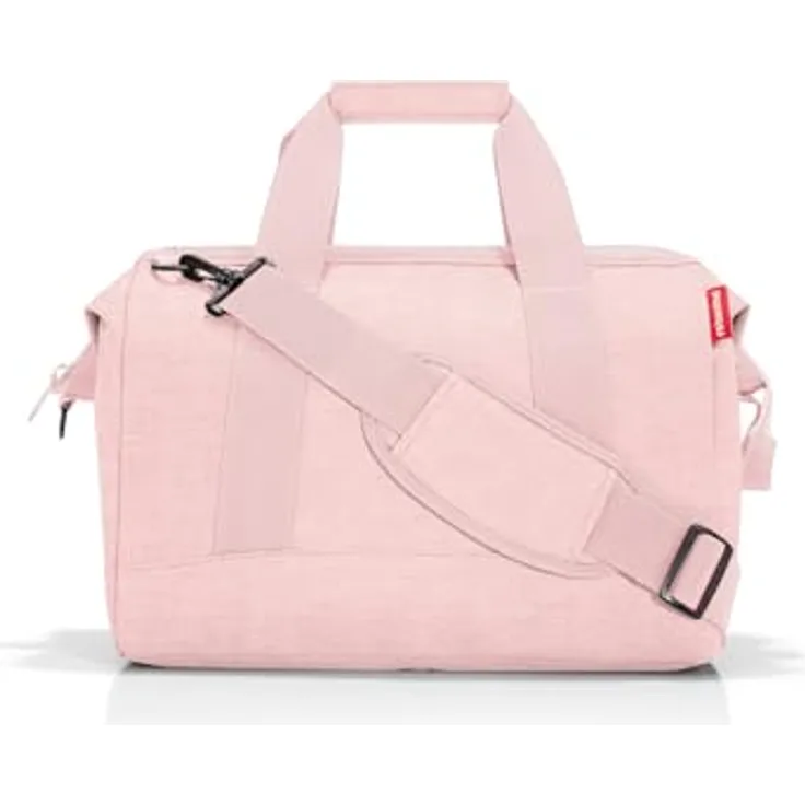 reisenthel Allrounder M Twist, Handtasche in Blush, geräumig, wasserabweisend, mit 6 Innenfächern und abnehmbarem Schultergurt