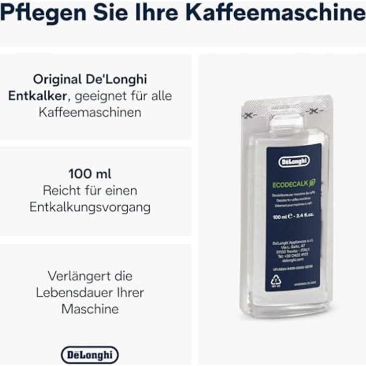 De'Longhi Mini EcoDecalk Entkalker, 100ml – Bild 2
