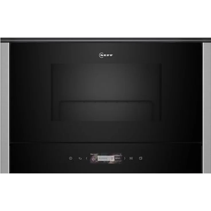 NEFF NL4GR31N1 Einbau-Mikrowelle N70, Integrierbare Mikrowelle mit Grill 40 x 60cm, Full Touch TFT-Display, Automatikprogramme, Easy Clean, LED-Innenbeleuchtung, Edelstahl – Bild 1