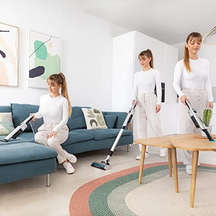 Cecotec Ultraleichter kabelloser Vertikalstaubsauger Scoba 2100 Jalisco. 210 W und 20 kPa Saugleistung, bürstenloser Digitalmotor, Autonomie 45 Minuten, motorisiertes Jalisco-Rohr und Bürste. – Bild 2